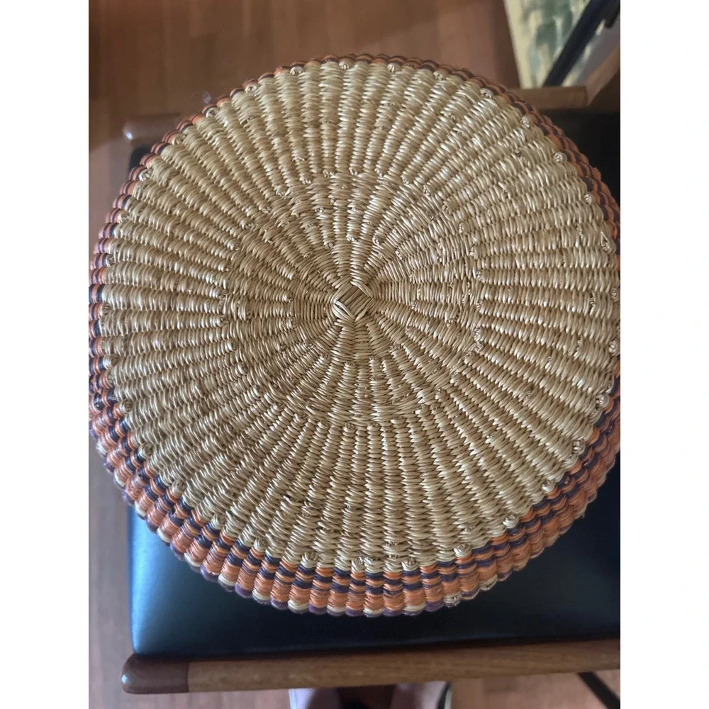Large Vintage Zulu Telephone Wire Basket - Deep Pot Ukhamba Bowl